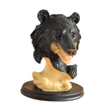 Black Bear Statue Tabletop Ornament for Office Table Centerpiece Living Room Style F