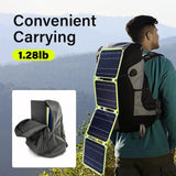 Foldable Solar Panel Charger USB Charging for Emergency Charging Backpacking Yellow