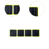 Foldable Solar Panel Charger USB Charging for Emergency Charging Backpacking Yellow