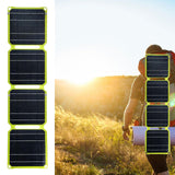 Foldable Solar Panel Charger USB Charging for Emergency Charging Backpacking Yellow