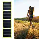 Foldable Solar Panel Charger USB Charging for Emergency Charging Backpacking Yellow