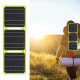Solar Panel 3 Folding 40W for Outdoor Activities Emergency Charging Climbing Yellow