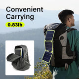 Solar Panel 3 Folding 40W for Outdoor Activities Emergency Charging Climbing Yellow