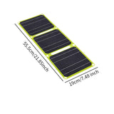 Solar Panel 3 Folding 40W for Outdoor Activities Emergency Charging Climbing Yellow