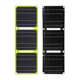 Solar Panel 3 Folding 40W for Outdoor Activities Emergency Charging Climbing Yellow
