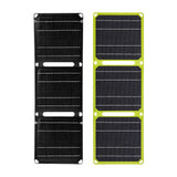 Solar Panel 3 Folding 40W for Outdoor Activities Emergency Charging Climbing Yellow