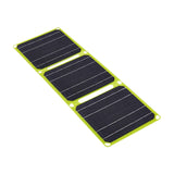 Solar Panel 3 Folding 40W for Outdoor Activities Emergency Charging Climbing Yellow