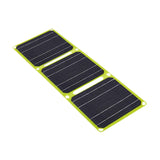 Solar Panel 3 Folding 40W for Outdoor Activities Emergency Charging Climbing Yellow