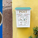 Maxbell Wall Mounted Mailbox Metal Modern Letter Box for Home Decorative Door Office