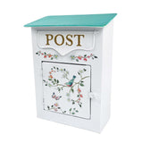 Maxbell Wall Mounted Mailbox Metal Modern Letter Box for Home Decorative Door Office