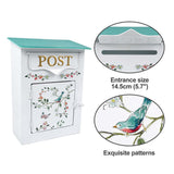 Maxbell Wall Mounted Mailbox Metal Modern Letter Box for Home Decorative Door Office