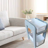 Rolling Storage Organizer Rolling Utility Cart for Farmhouse Household Hotel 2 Tiers