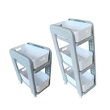 Rolling Storage Organizer Rolling Utility Cart for Farmhouse Household Hotel 2 Tiers