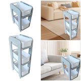 Rolling Storage Organizer Rolling Utility Cart for Farmhouse Household Hotel 2 Tiers