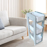 Rolling Storage Organizer Rolling Utility Cart for Farmhouse Household Hotel 3 Tiers