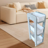Rolling Storage Organizer Rolling Utility Cart for Farmhouse Household Hotel 3 Tiers