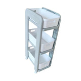 Rolling Storage Organizer Rolling Utility Cart for Farmhouse Household Hotel 3 Tiers