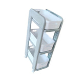 Rolling Storage Organizer Rolling Utility Cart for Farmhouse Household Hotel 3 Tiers