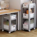 Rolling Storage Organizer Rolling Utility Cart for Farmhouse Household Hotel 3 Tiers