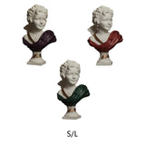 Nordic Art Statue Decorative Desktop Ornament for Fireplace Entrance Terrace Small Green Clothes