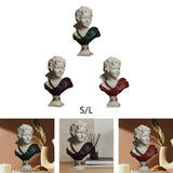 Nordic Art Statue Decorative Desktop Ornament for Fireplace Entrance Terrace Small Green Clothes