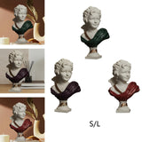 Nordic Art Statue Decorative Desktop Ornament for Fireplace Entrance Terrace Small Green Clothes
