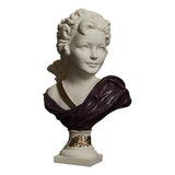 Nordic Art Statue Decorative Desktop Ornament for Fireplace Entrance Terrace Small Purple Clothes