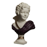 Nordic Art Statue Decorative Desktop Ornament for Fireplace Entrance Terrace Small Purple Clothes