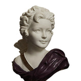 Nordic Art Statue Decorative Desktop Ornament for Fireplace Entrance Terrace Small Purple Clothes
