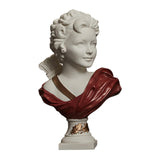 Nordic Art Statue Decorative Desktop Ornament for Fireplace Entrance Terrace Small Red Clothes