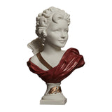 Nordic Art Statue Decorative Desktop Ornament for Fireplace Entrance Terrace Small Red Clothes