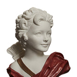 Nordic Art Statue Decorative Desktop Ornament for Fireplace Entrance Terrace Small Red Clothes