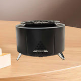 Flame Humidifier Fire Humidifier Yoga Dining Room SPA Essential Oil Diffuser Black
