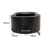 Flame Humidifier Fire Humidifier Yoga Dining Room SPA Essential Oil Diffuser Black