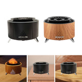 Flame Humidifier Fire Humidifier Yoga Dining Room SPA Essential Oil Diffuser Black