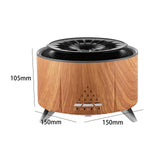 Flame Humidifier Fire Humidifier Yoga Dining Room SPA Essential Oil Diffuser Wood