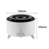 Flame Humidifier Birthday Office Farmhouse Desk Aroma Essential Oil Diffuser White