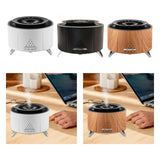 Flame Humidifier Birthday Office Farmhouse Desk Aroma Essential Oil Diffuser White