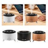 Flame Humidifier Birthday Office Farmhouse Desk Aroma Essential Oil Diffuser White