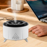 Flame Humidifier Birthday Office Farmhouse Desk Aroma Essential Oil Diffuser White