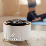 Flame Humidifier Birthday Office Farmhouse Desk Aroma Essential Oil Diffuser White