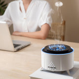 Flame Humidifier Birthday Office Farmhouse Desk Aroma Essential Oil Diffuser White