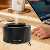 Flame Humidifier Birthday Office Farmhouse Desk Aroma Essential Oil Diffuser Black