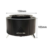 Flame Humidifier Birthday Office Farmhouse Desk Aroma Essential Oil Diffuser Black