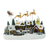 Maxbell Lighted Xmas Snow Village House Party Musical Art Collectable Building