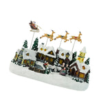 Maxbell Lighted Xmas Snow Village House Party Musical Art Collectable Building