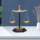 Maxbell Libra Jewelry Display Desktop Balance Scale Art for Bracelets Necklace Rings 20cmx25cm