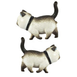 Maxbell 2 Pieces Cat Figurine Cabinet Knobs Lovely for Living Room Kitchen Furniture Brown