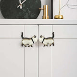 Maxbell 2 Pieces Cat Figurine Cabinet Knobs Lovely for Living Room Kitchen Furniture Brown