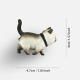 Maxbell 2 Pieces Cat Figurine Cabinet Knobs Lovely for Living Room Kitchen Furniture Brown